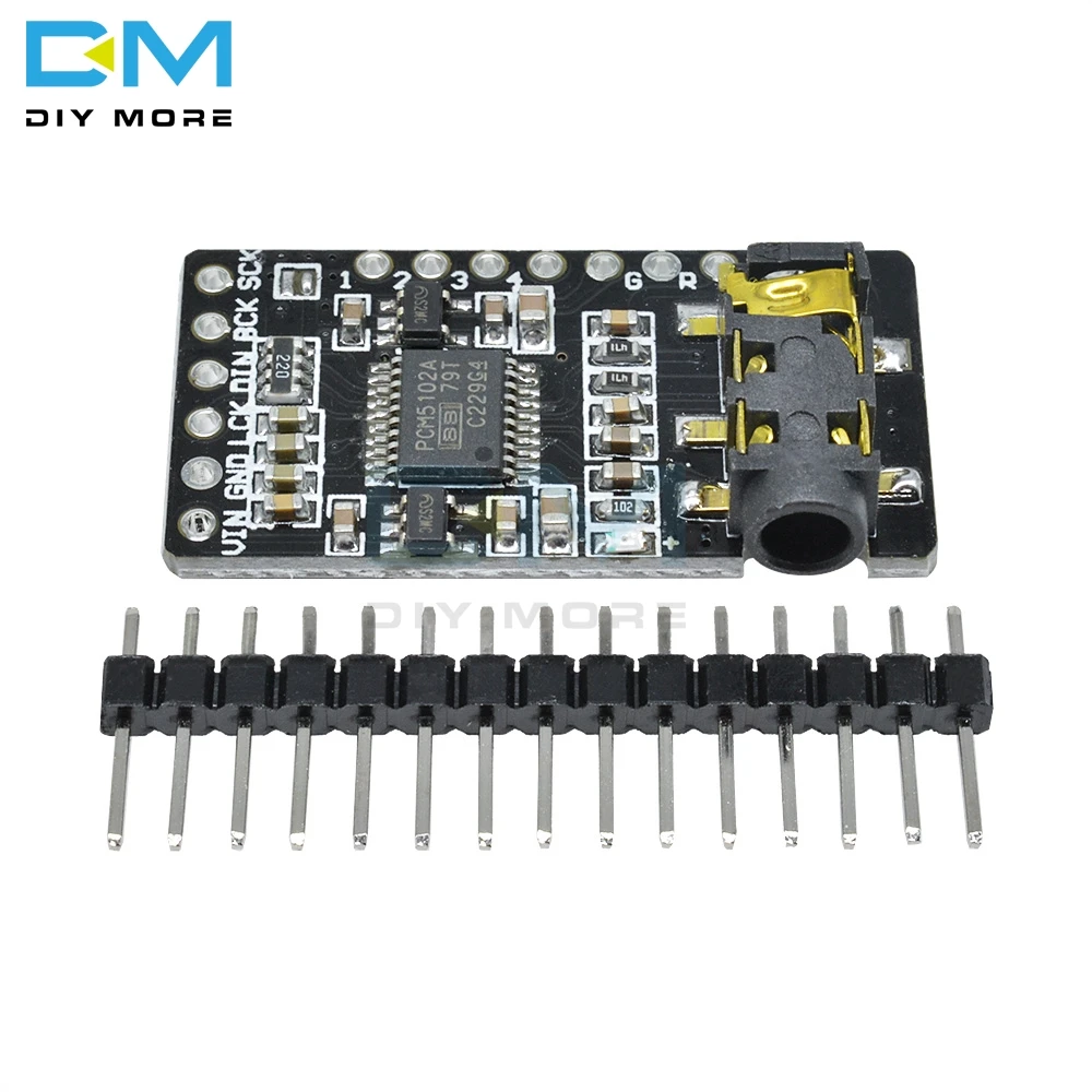 Интерфейс I2S PCM5102 DAC декодер GY модуль плеера для Raspberry Pi pHAT форматная плата