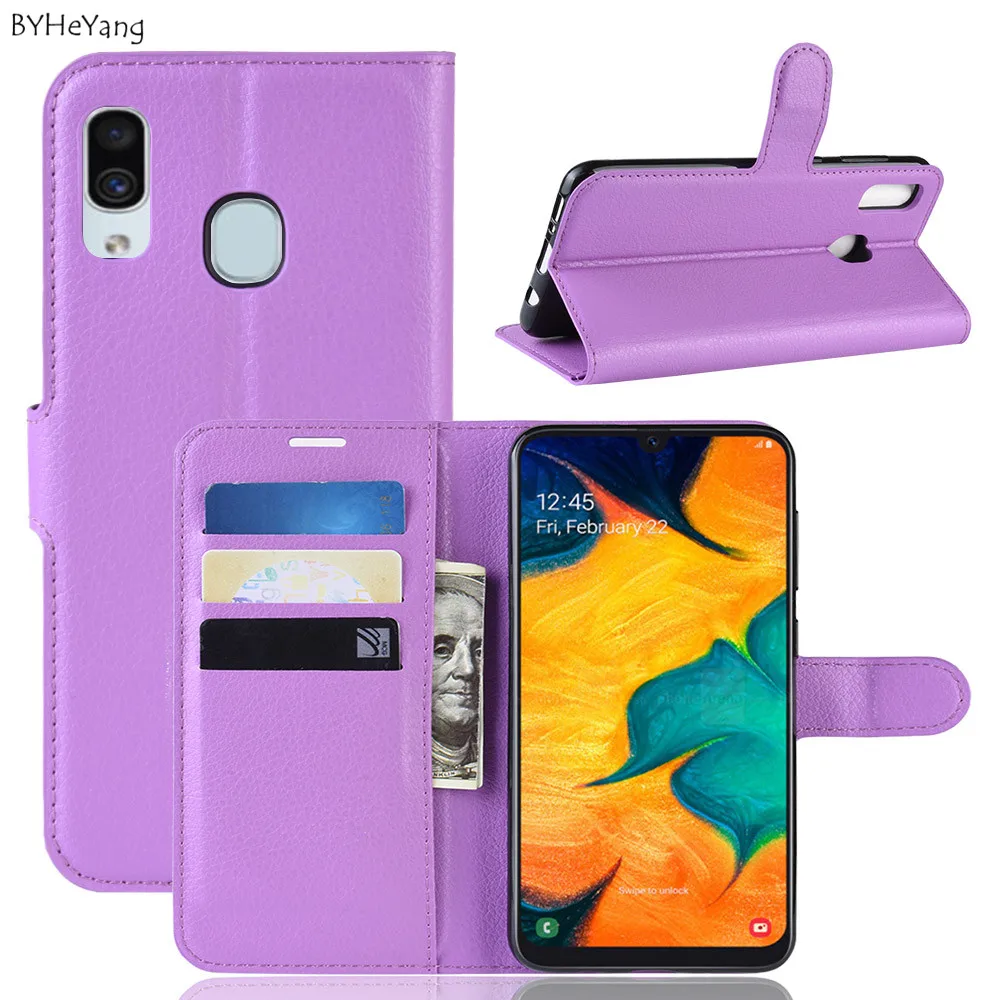 Чехол на A30 A20 для Samsung Galaxy кожаный флип чехол с отделением карт телефона