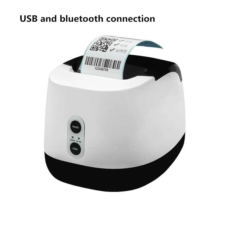 Bluetooth and USB P3 USB bluetooth мини термопринтер розничная товаров цена qr-код наклейка со штрих-кодом принтер кассовый чек принтер - Цвет: Bluetooth and USB