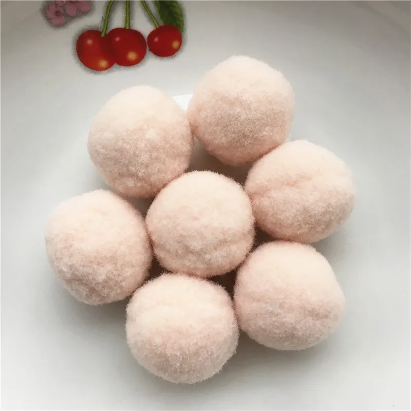 C36 Beige 20 г(20 шт) 30 мм разноцветный помпон меховые поделки DIY мягкие помпоны для детей игрушки мобильный телефон Свадебные украшения дома аксессуары - Цвет: C36 Beige