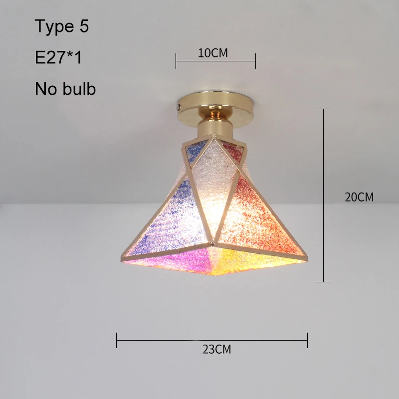 Type 5 No bulb Светодиодные потолочные светильники, современный потолочный светильник, винтажный плафон, плафон, хрустальные светильники для гостиной, Lampara Techo Lamparas De Techo - Цвет корпуса: Type 5 No bulb