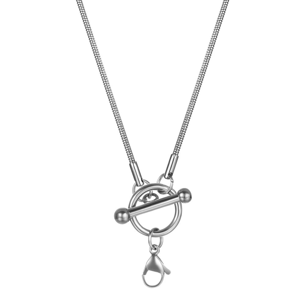 1.5mm B Змея/коробка/Висячие/бордюр/плоские/кружевные ожерелья с тумблером застежкой Омаров для мужчин и женщин цепь из нержавеющей стали 20 дюймов - Окраска металла: 1.5mm B