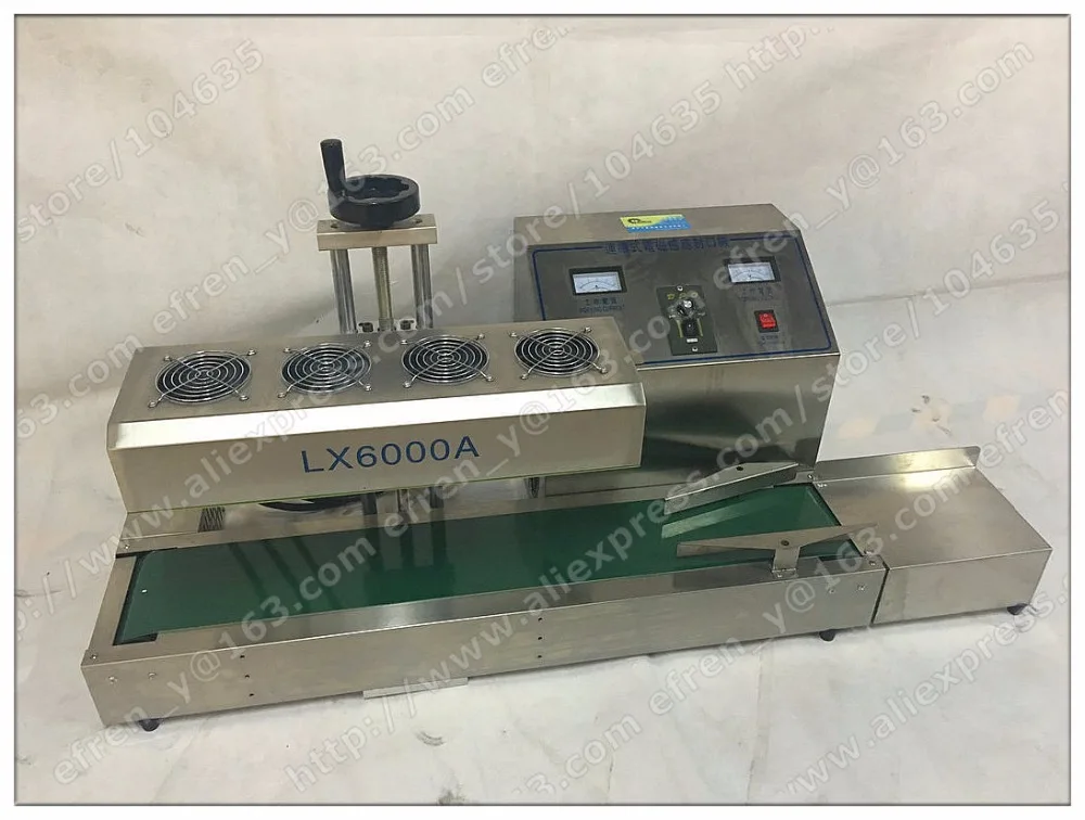 LX6000 Continuous electromagnetic induction sealing machine Automatic aluminum foil bottle oil drum Sealer | Бытовая техника