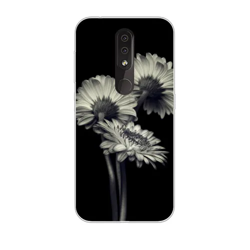 LL19 Чехол для Nokia 4,2, силиконовая Мягкая задняя крышка из ТПУ с цветочным рисунком для Nokia4.2, Защитные чехлы для телефонов - Цвет: LL19