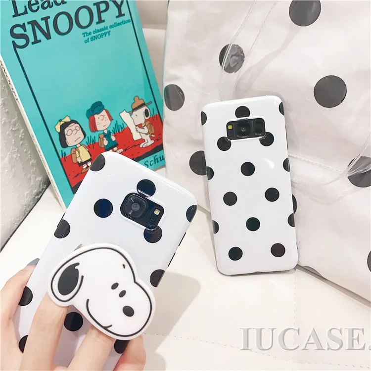 Лидер продаж Пёс из мультфильма подставку с принтом в горошек чехол для телефона