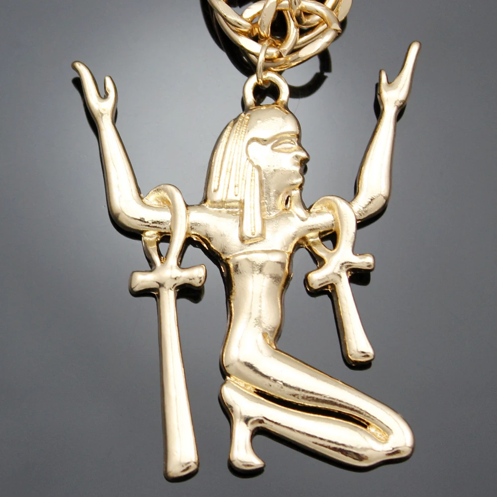 Египетская Клеопатра золотая цепочка с кулоном в виде креста Исиды ювелирные