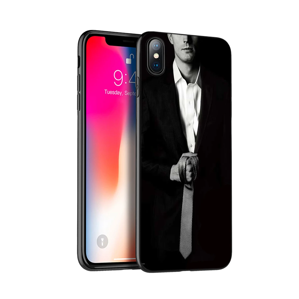 Черный чехол из ТПУ для iphone 5 5s SE 2020 6 6s 7 8 plus x 10 XR XS 11 pro MAX 50 оттенков серого
