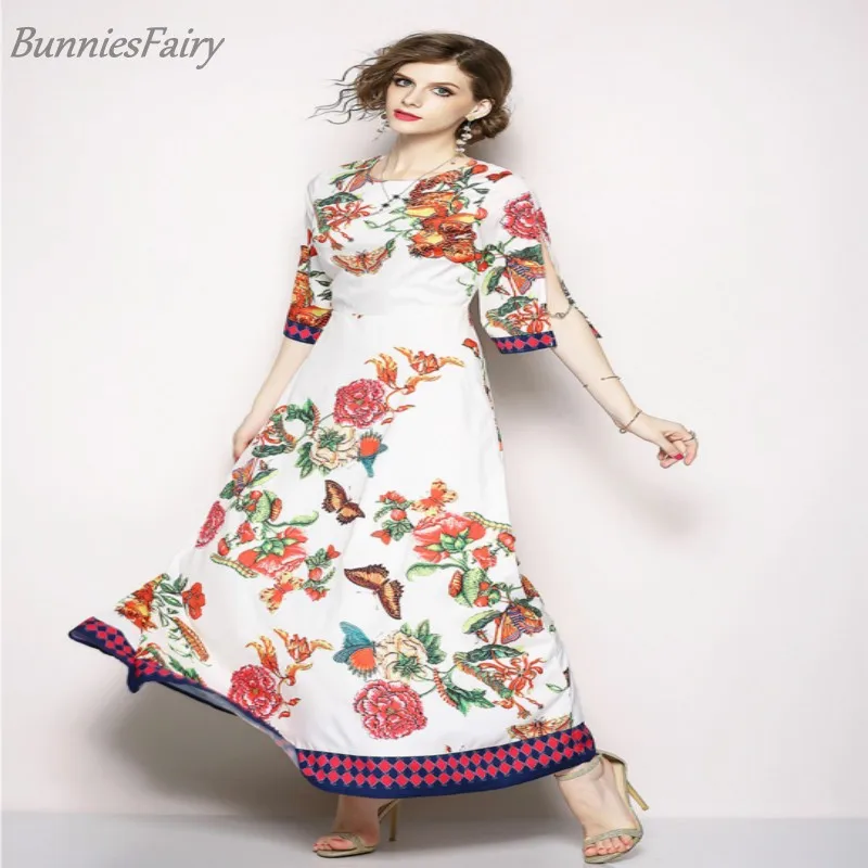 BunniesFairy 2018 Лето Prairie Chic Стиль Для женщин цветок бабочка животных Цветочный принт
