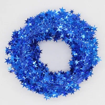 blue 7 м/объем искусственный железный провод Астра лоза Свадебные Рождественские украшения DIY зажимы для цветов аксессуары Ремесленная промышленность - Цвет: blue