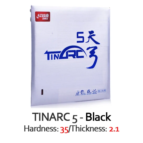 DHS TINARC 5/TINARC5/Оловянная дуга 5 настольный теннис резиновая DHS оригинальная губка для пинг-понга - Цвет: Black H35 T2.1