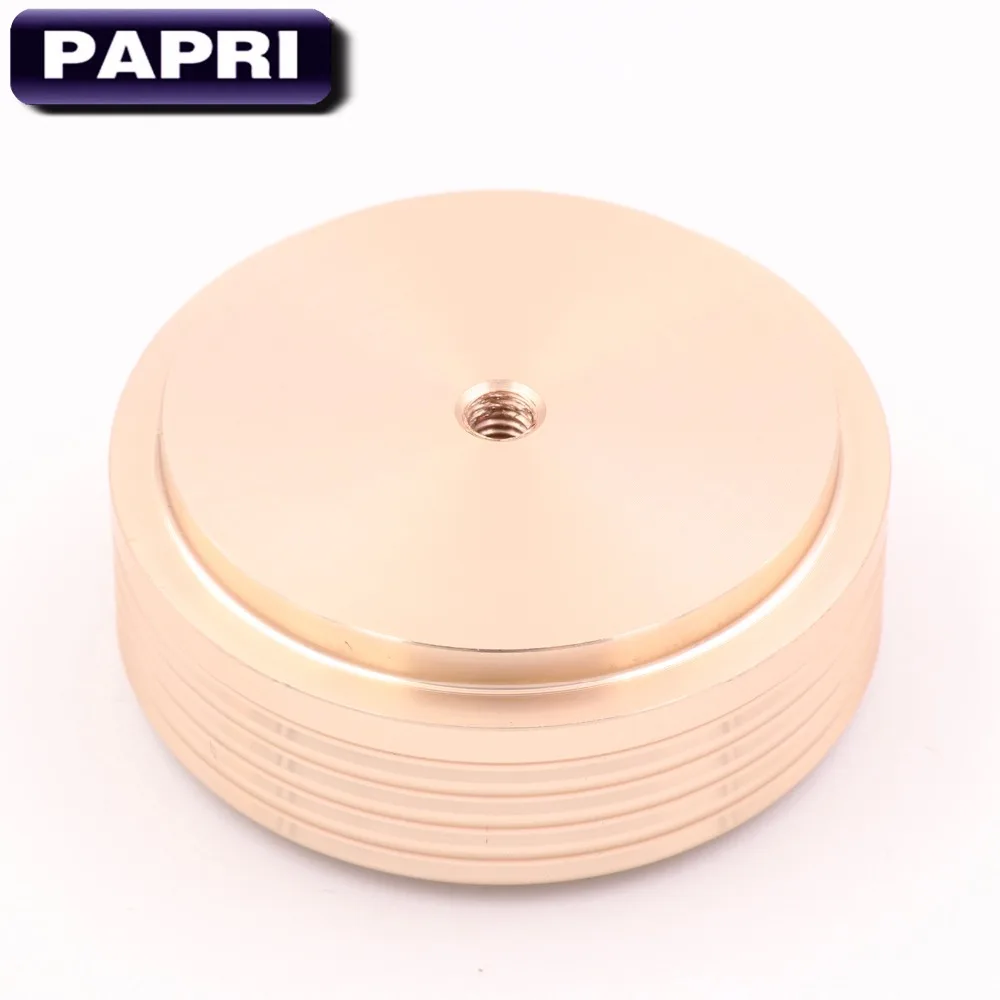 

PAPRI 1PCS Solid Aluminum 44*17MM Speaker Foot Pad Audio HIFI DIY CD Player Turntable Amplifier Chassis With Non-Slip Mat Feet
