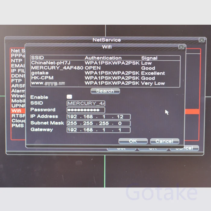 Gotake 8ch Hybrid DVR NVR Wi-Fi сетевой адаптер цифрового видео Регистраторы 1080 P IP Камера AHD CVI