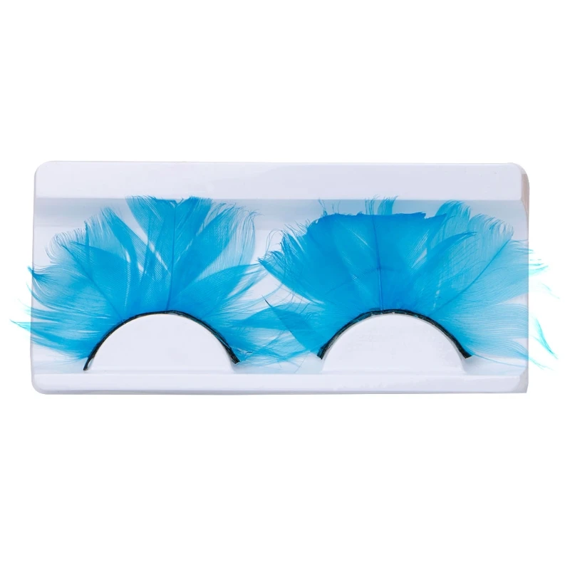 1 Pair Fancy False Feather Eyelashes Makeup Cosmetic Eye Lashes Party Club Decoration Costumes Cosplay | Красота и здоровье