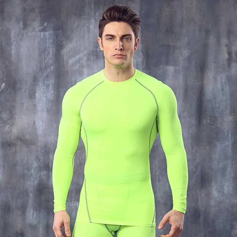 Мужская спортивная брендовая быстросохнущая длинная футболка майка Yogaing одежда