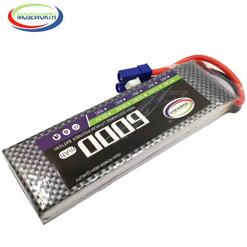MOSEWORTH 2S RC Дрон Lipo батарея 7,4 v 6000mAh 40C для RC Самолет, танк-автомобиль Дрон 2S батареи Li-Po AKKU