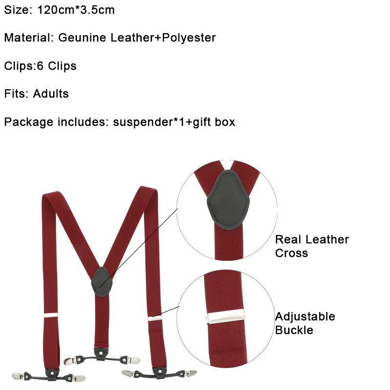 Подтяжки мужские из полиэстера Прочные эластичные модные регулируемые Y