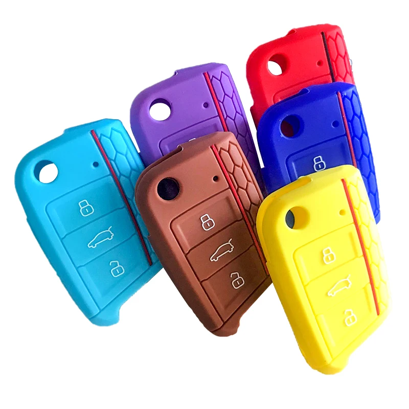 RMLKS чехол для ключей VW Golf 7 mk7 Skoda Octavia A7 новый силиконовый Polo Аксессуары