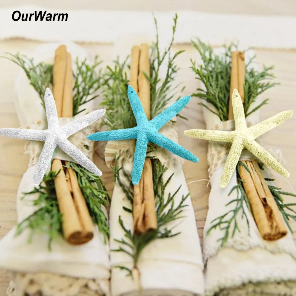 OurWarm 10 шт. искусственная Морская звезда из смолы Морской украшения 10 см пятиконечная Морская звезда DIY ремесло пляжные украшения морские звёзды