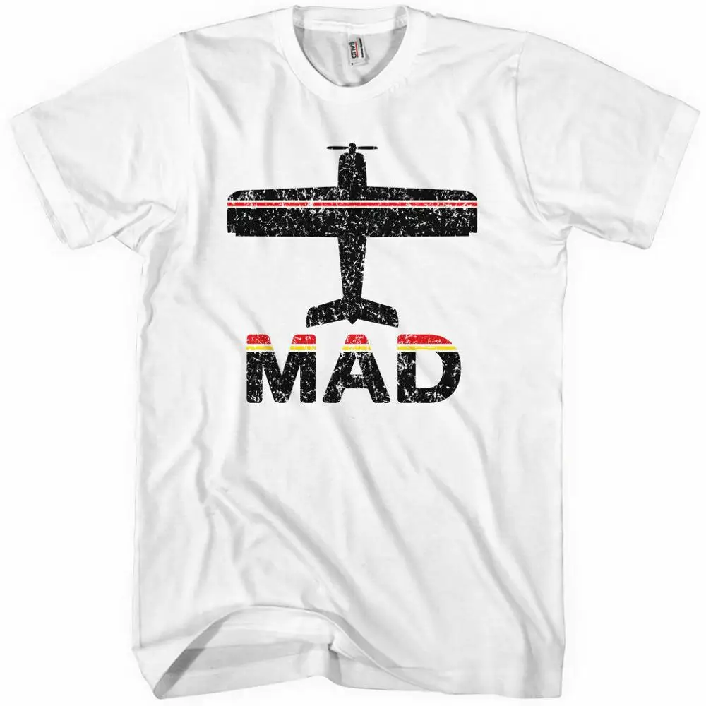 Fly Madrid T-Shirt Mad Barajas Airport Spain Espana Real 2019 New Short Sleeve Cotton Casual Men Fashion Custom Slim Fit | Мужская