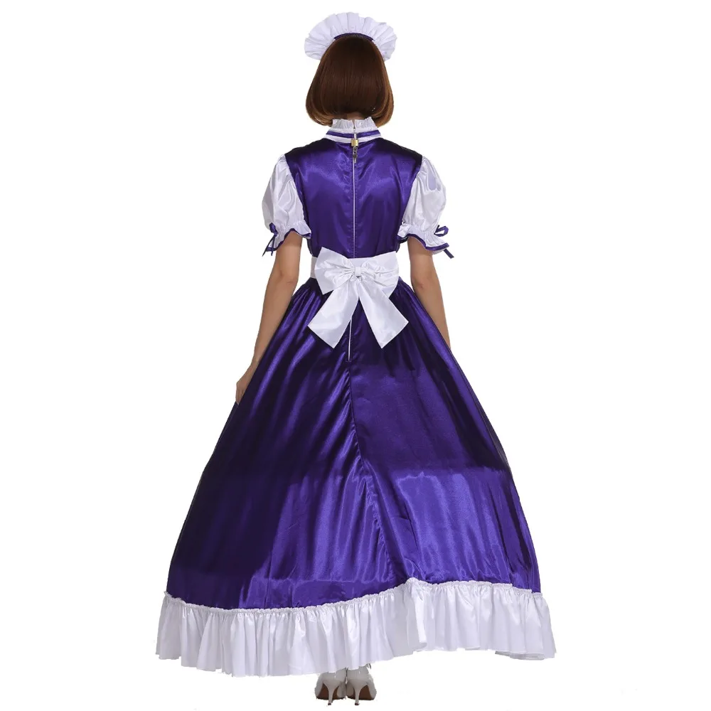 Женское длинное платье с замком фиолетовое для косплея|cosplay costume|long maid costumecosplay