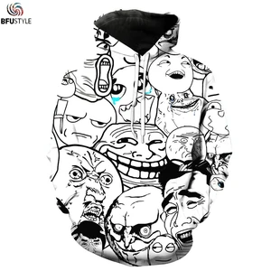 Мужская толстовка с капюшоном Meme Face, Повседневная Толстовка с 3D принтом, верхняя одежда, спортивный костюм, 2019