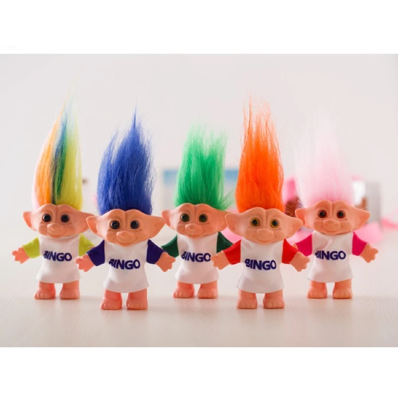 10cm Troll Doll Figures With Bingo Leprechauns Dam Toys Russ for Children Birthday Gift NEW | Игрушки и хобби