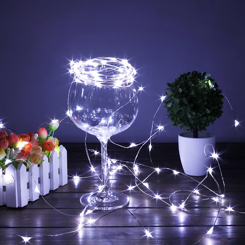 Светодиодная гирлянда с медным проводом 100 светодисветодиодный 10 м|outdoor decoration|string