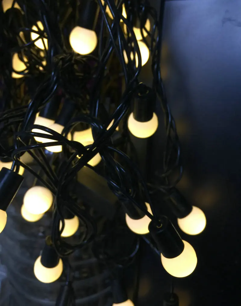 6 м 40LED шар Фея светильник EU Plug 220V соединчющаяся между собой краевая заглушка