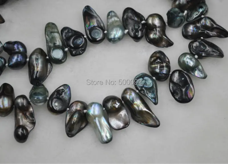 Бесплатная доставка 58 &quotдлинное черное и серое блистерное ожерелье с