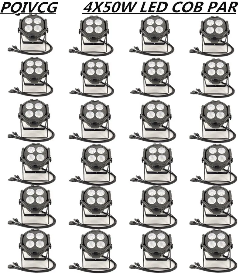 24 шт./4X50W светодиодный PAR Светильник Белый/теплый белый COB светильник DMX