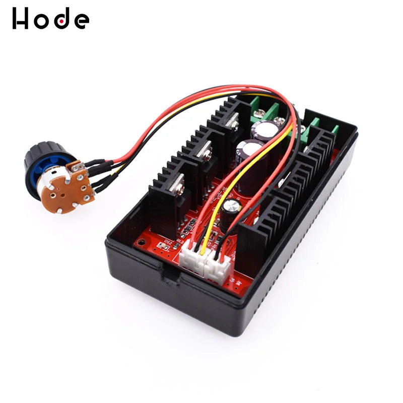 DC 12V 24V 48V 2000W макс 10 с алюминиевой крышкой 50В 40A контроллер скорости двигателя