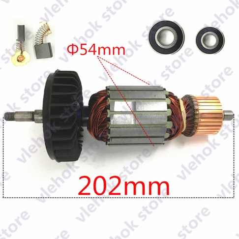 ALL AC220-240V арматура роторный якорь заменить для MAKITA 517793-7 517794-5 GA9020 GA7020 GA9020S GA7020S gtpse мотор угловая шлифовальная машина - Цвет: ALL