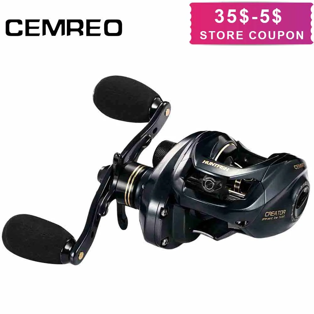 CEMREO катушка для литья Megnetic Тормозная ловли морской воды 13 + 1BB высокоскоростные