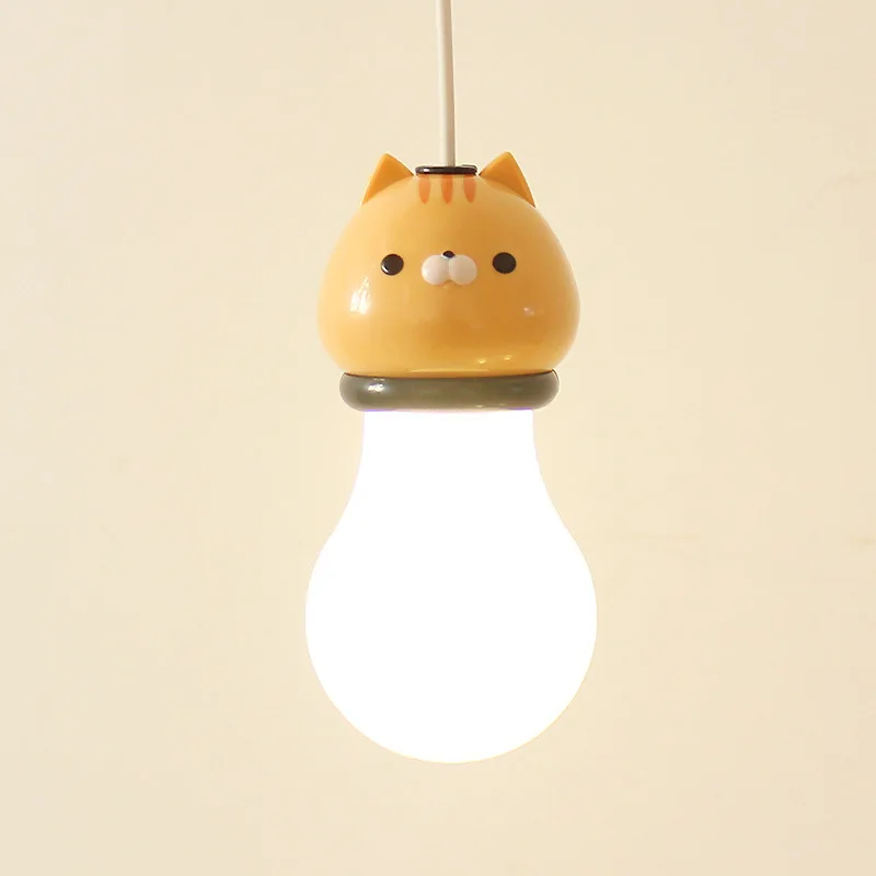 yellow Светодиодный ночник с мультяшным котом для детей, детская спальня, USB светильник для мобильных устройств и ноутбуков, veilleuse enfant - Испускаемый цвет: yellow