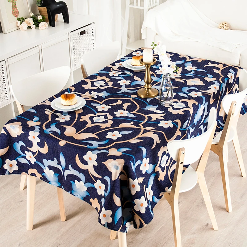 Льняная скатерть для телевизора холодильник свадебное покрытие домашний