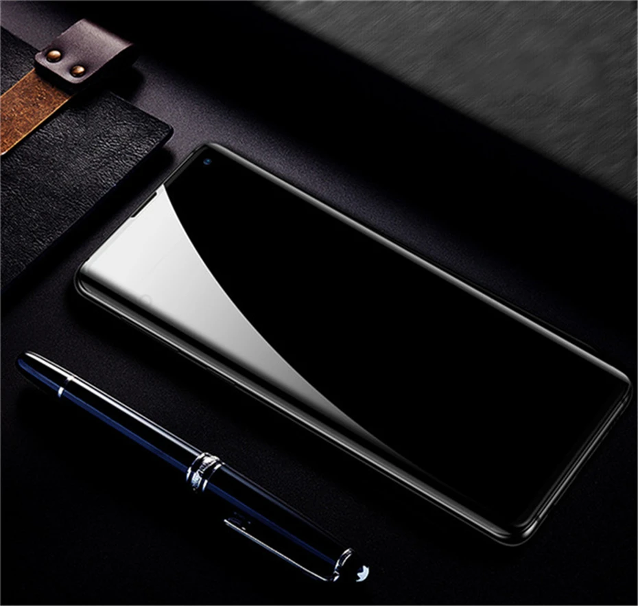 Akcoo Note 10 защита экрана разблокировка с отпечатком пальца полный клей экран пленка для samsung Note 10 Plus S10 Plus 10e 5G УФ стекло