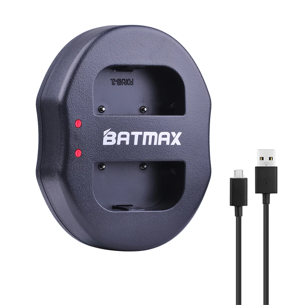 Batmax 4 шт. NB-2L NB2L NB-2LH батарея для камеры + двойное зарядное устройство USB Canon Rebel XT XTi