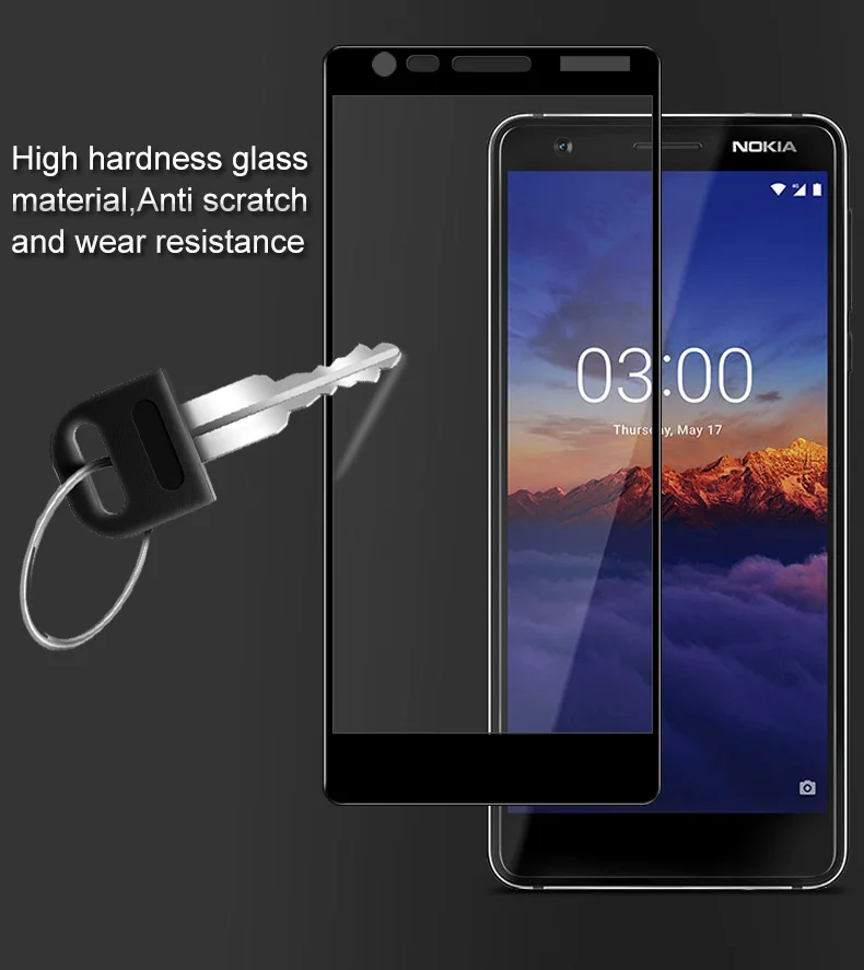 2 шт./лот полный охват Экран протекторы для Nokia 1/Nokia 3 5 1 царапинам Защитная пленка