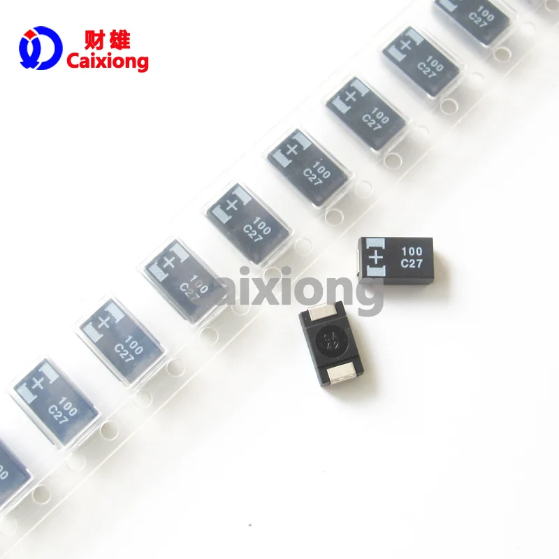 10 шт. оригинальный SMD полимерно танталовый конденсатор 16V 100 УФ типа: D 7343 16TQC100M