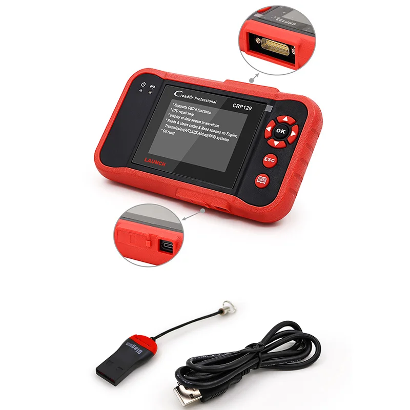 Диагностический сканер Launch Creader CRP 129 онлайн CRP129|Инструменты сканирования подушек