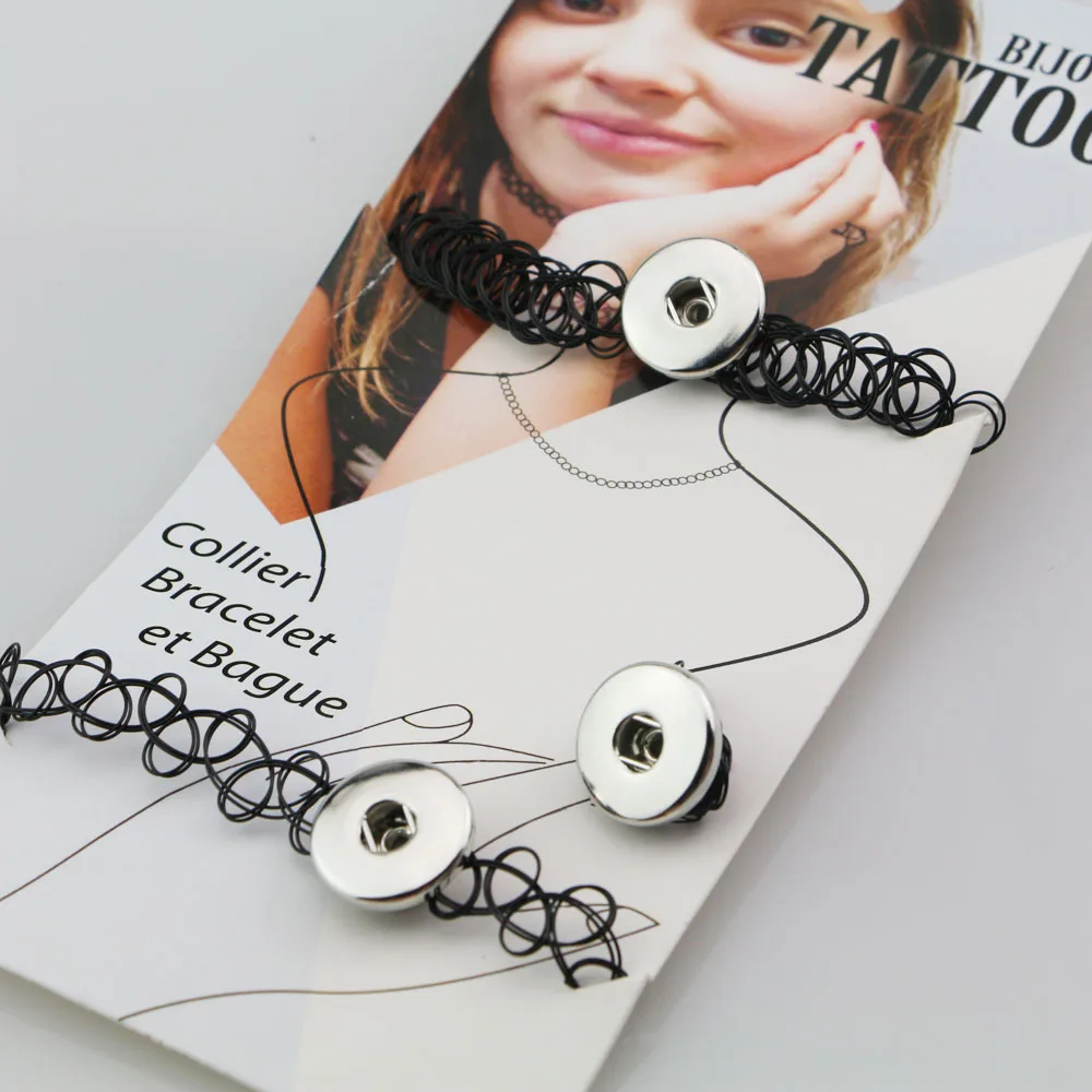 Винтажное женское ожерелье в стиле панк ретро готический эластичный 18 мм