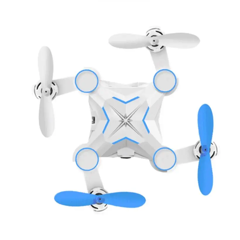 Складной Квадрокоптер M1 Mini 2 4G 4 канала 6 осей Радиоуправляемый 3D рулон ключа Дрон