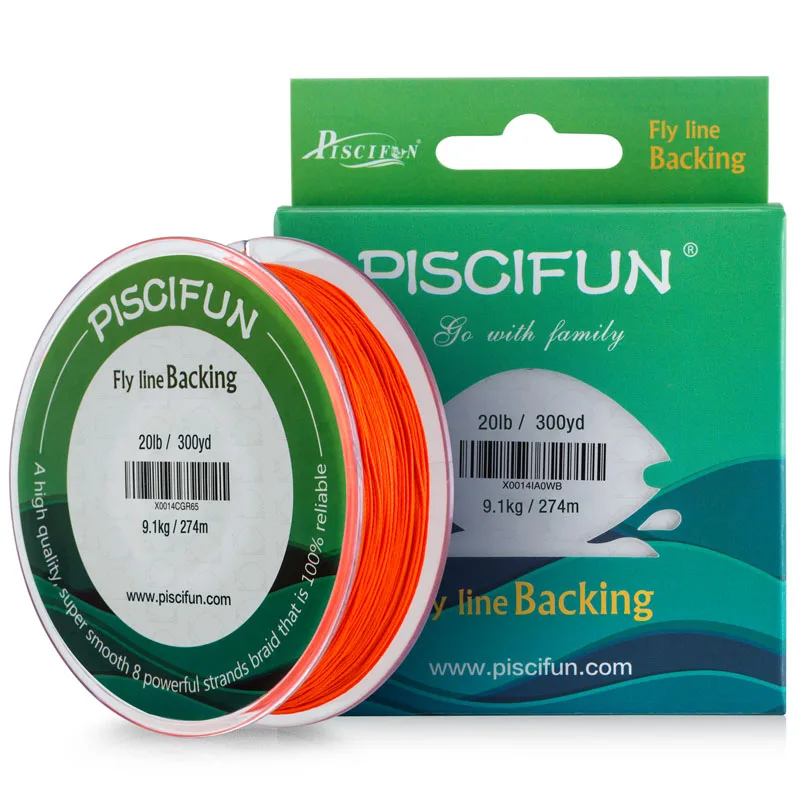 Orange Piscifun, новинка, 274 м, 9,1 кг, леска для ловли нахлыстом, плетеная леска - Цвет: Orange