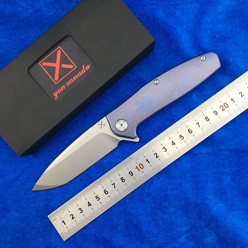 LEMIFSHE X-750 складной нож шарикоподшипник VG-10 лезвие титановая ручка Кемпинг Охота Открытый Карманный фрукты Ножи EDC инструмент