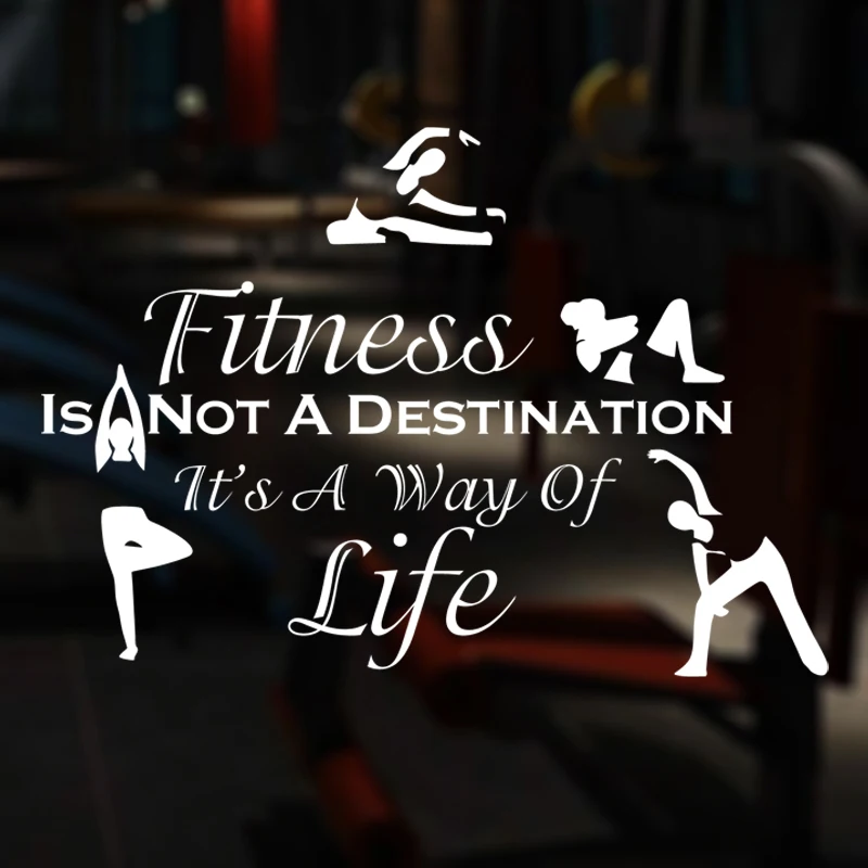 Yoga Fitness Club Decal Gym Sticker Decor Posters Vinyl Decoracion Wall Decals Mural Car | Дом и сад