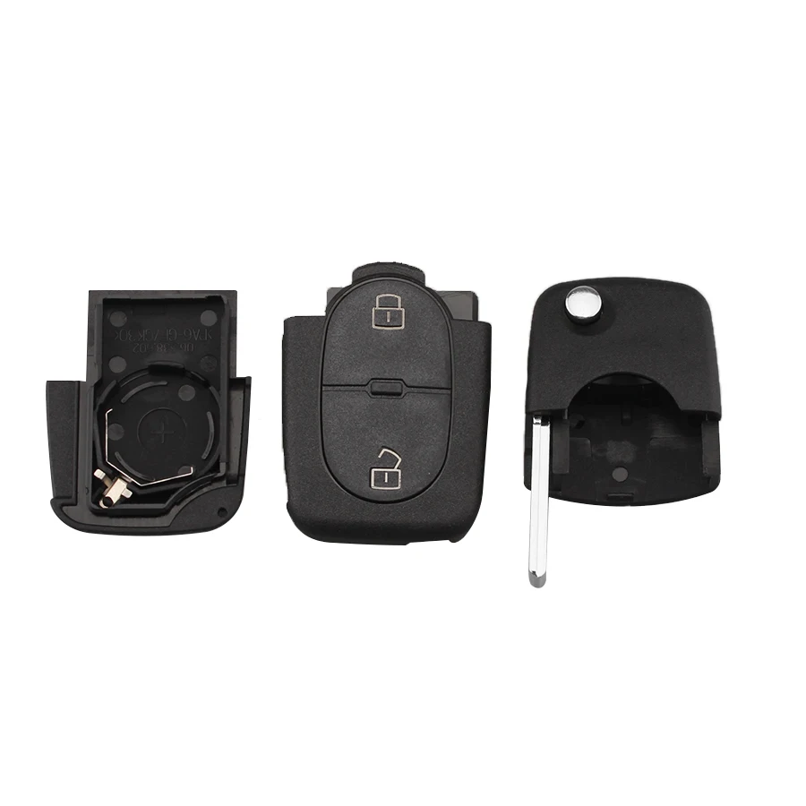 2 кнопки раскладной чехол для ключа с дистанционным управлением Подходит Audi A2 A3 A4