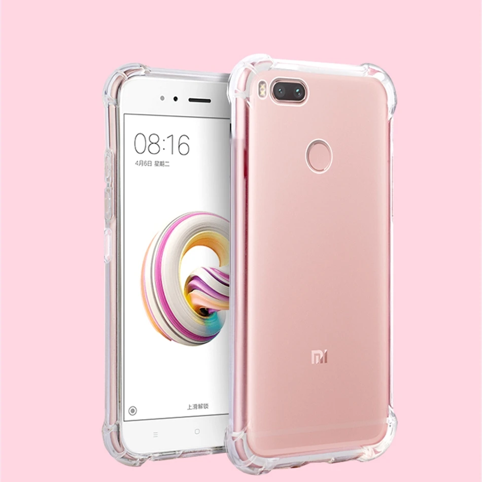 Мягкий чехол из ТПУ с воздушной подушкой для Xiaomi Mi Play 9 8 SE A1 A2 Lite Mix 2 2S Max 3 Redmi 5A 6A Note 7