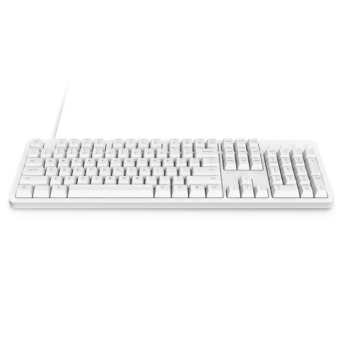 white 104 keys Xiaomi эргономичный 104 ключей полный Размеры механическая клавиатура Черри красный переключатель USB Проводная клавиатура игровая клавиатура для Win 7/8/10 Mac - Цвет: white 104 keys