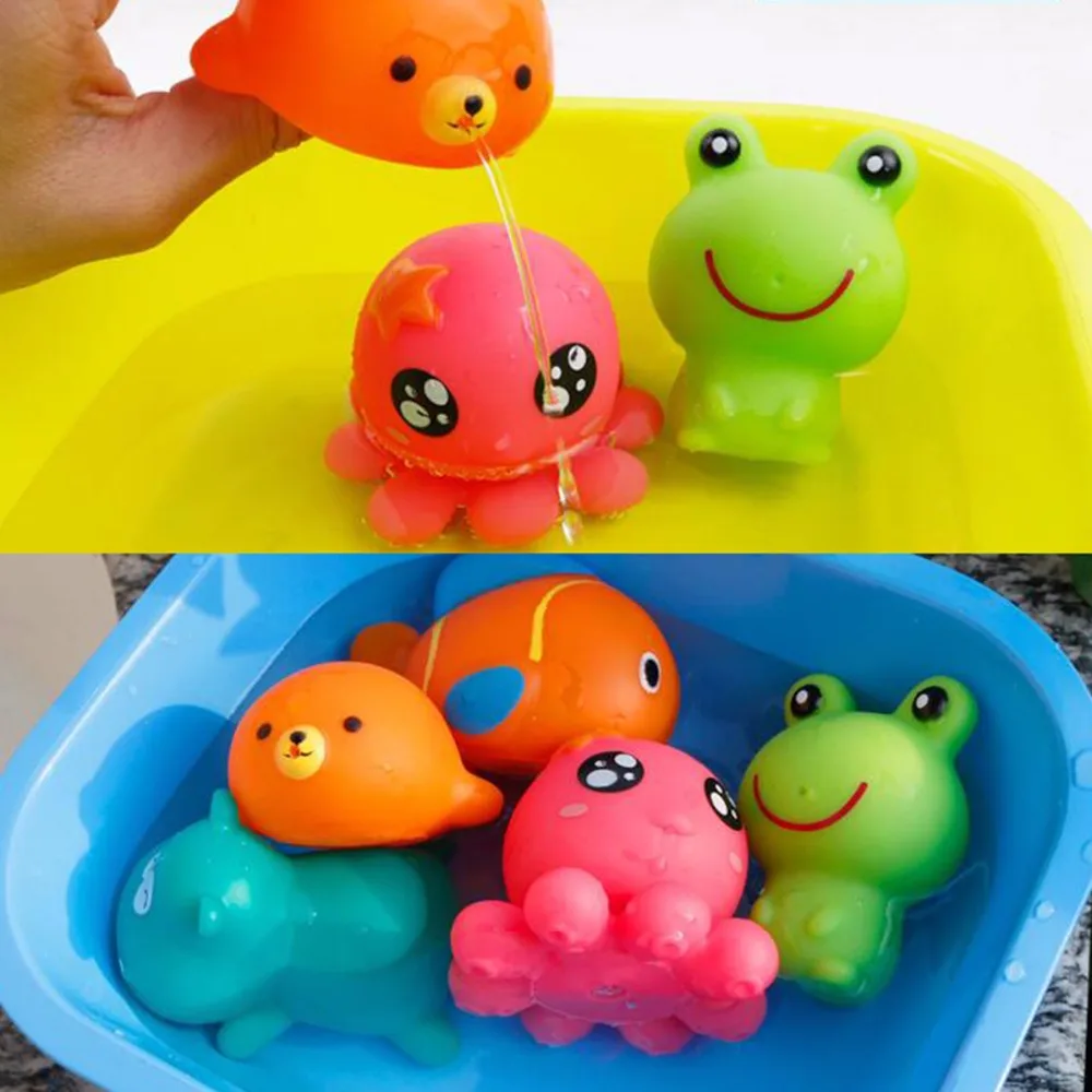 9 шт./компл. Игрушки для ванны в ванной детская игрушка детей спрей воды мягкие