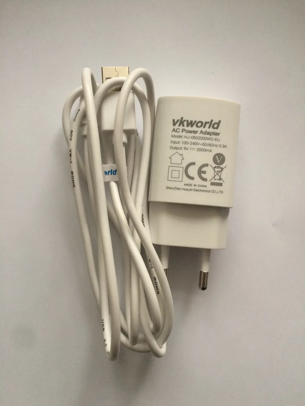 Дорожное зарядное устройство + USB-кабель USB для VKworld T1 Plus MTK6735 четырехъядерный 6 0
